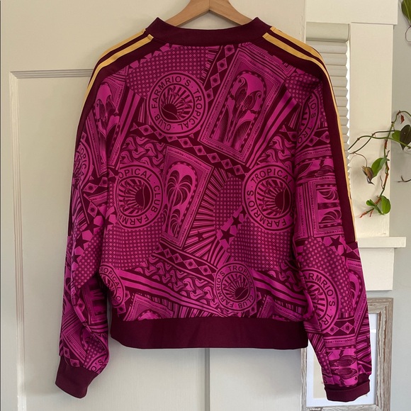 adidas x Farm Rio Track Jacket with Yellow Stripes (rare!) - Picture 10 of 14